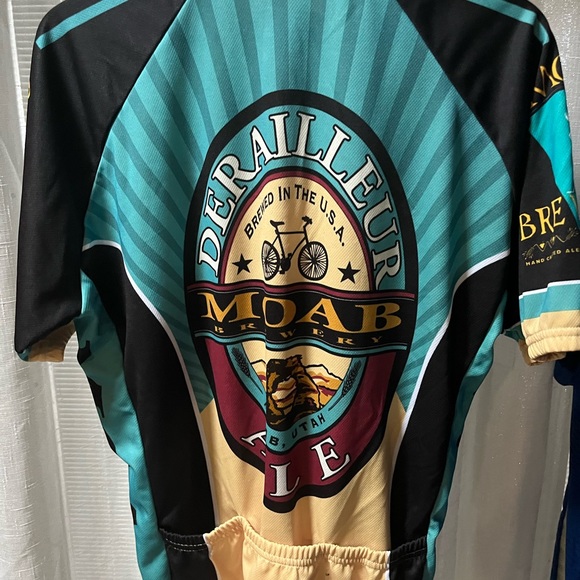Other World Jerseys Mens Moab Brewery Derailleur Ale Road Bike Jersey